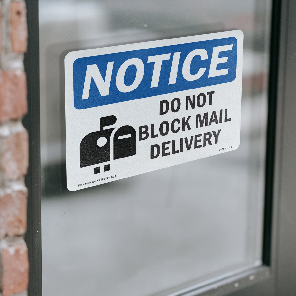 NOTICE Do Not Block Mail Delivery