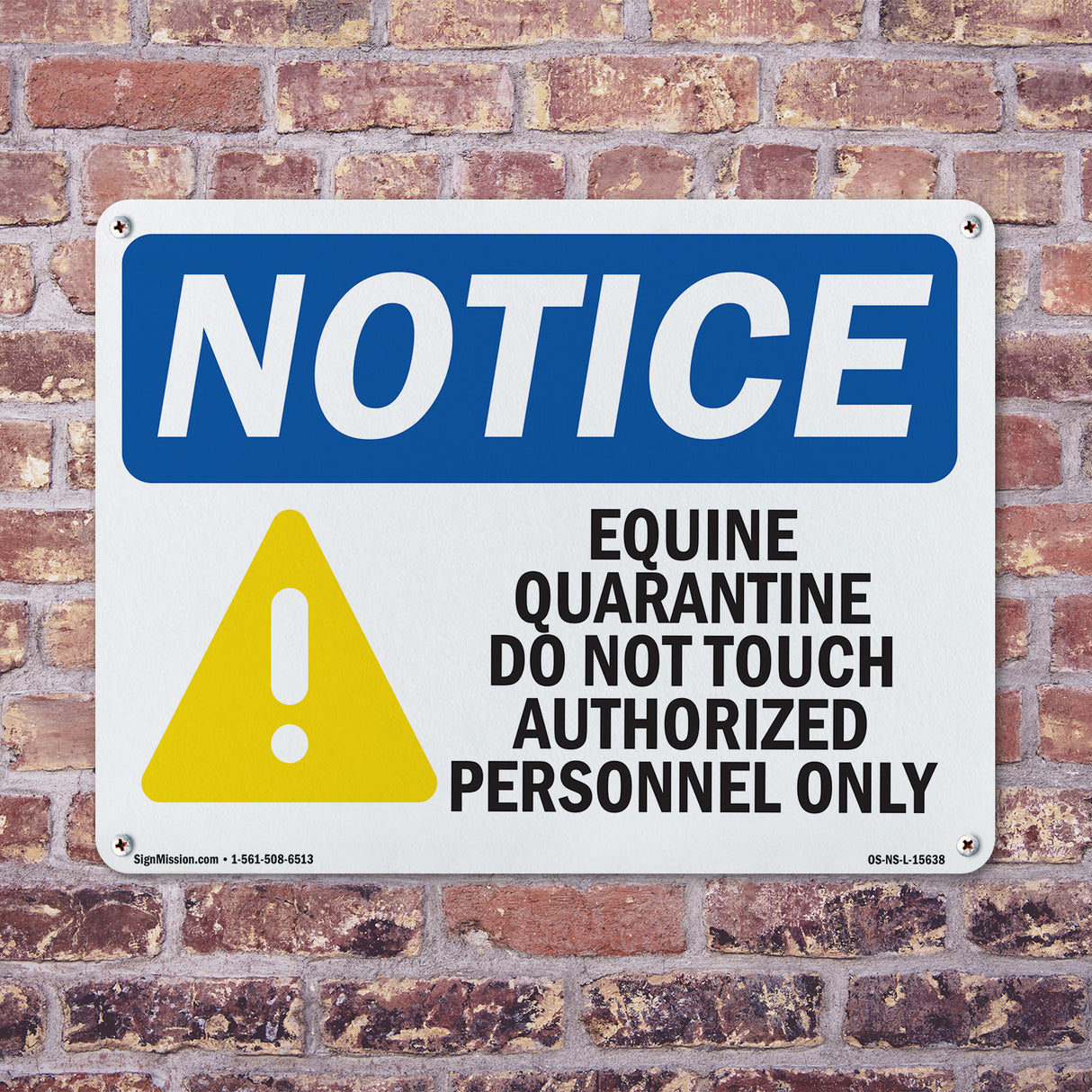 NOTICE Equine Quarantine Do