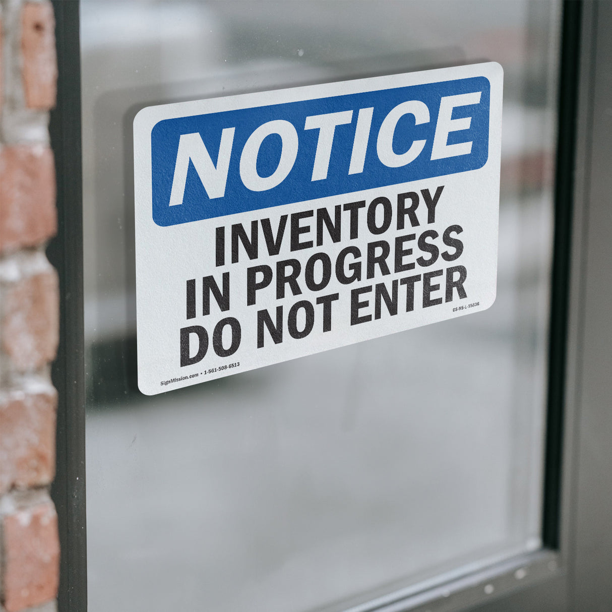 NOTICE Inventory In Progress Do Not Enter