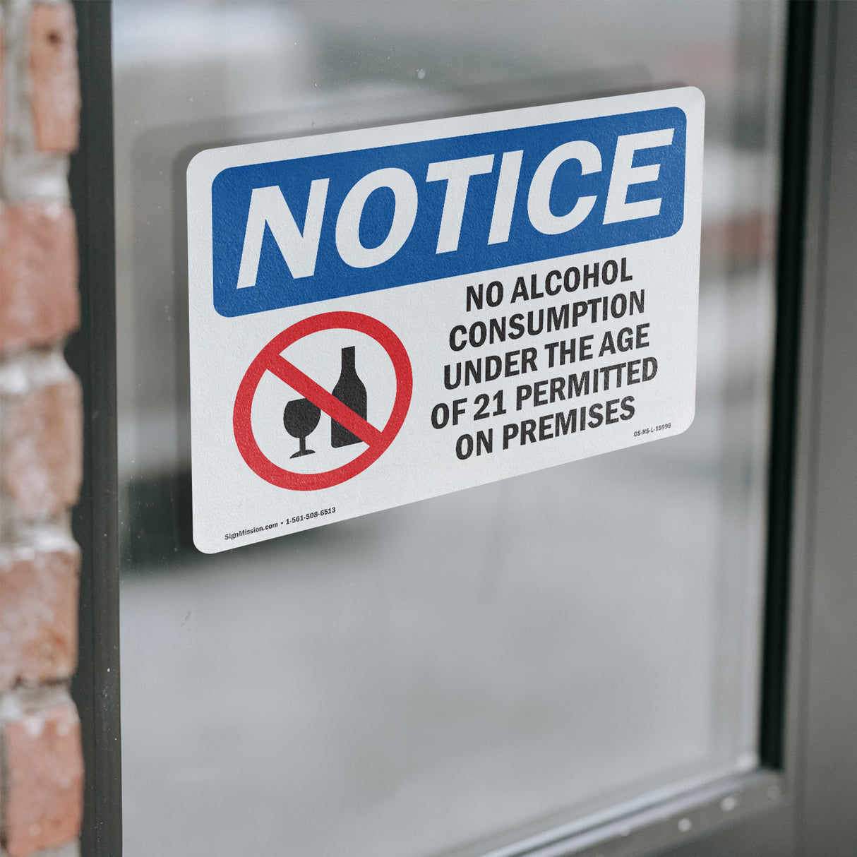 NOTICE No Alcohol Consumption
