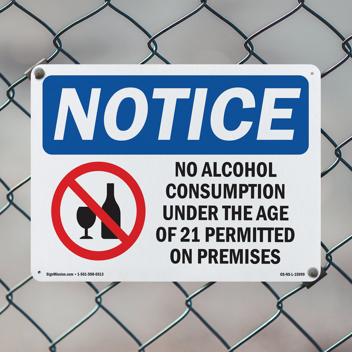 NOTICE No Alcohol Consumption