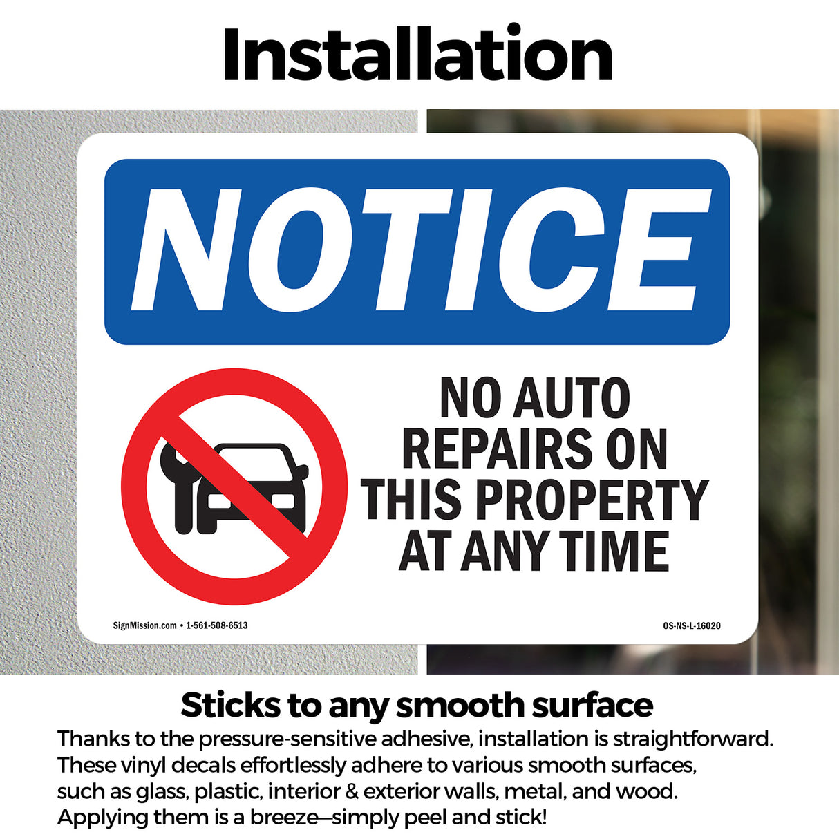 No Auto Repairs On