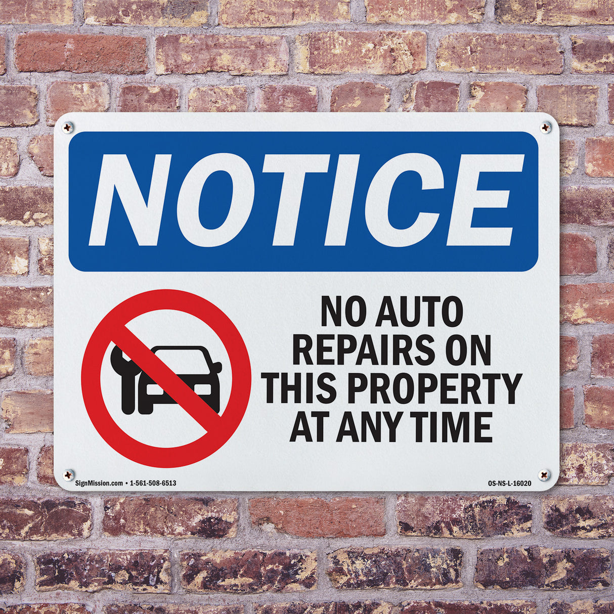 No Auto Repairs On