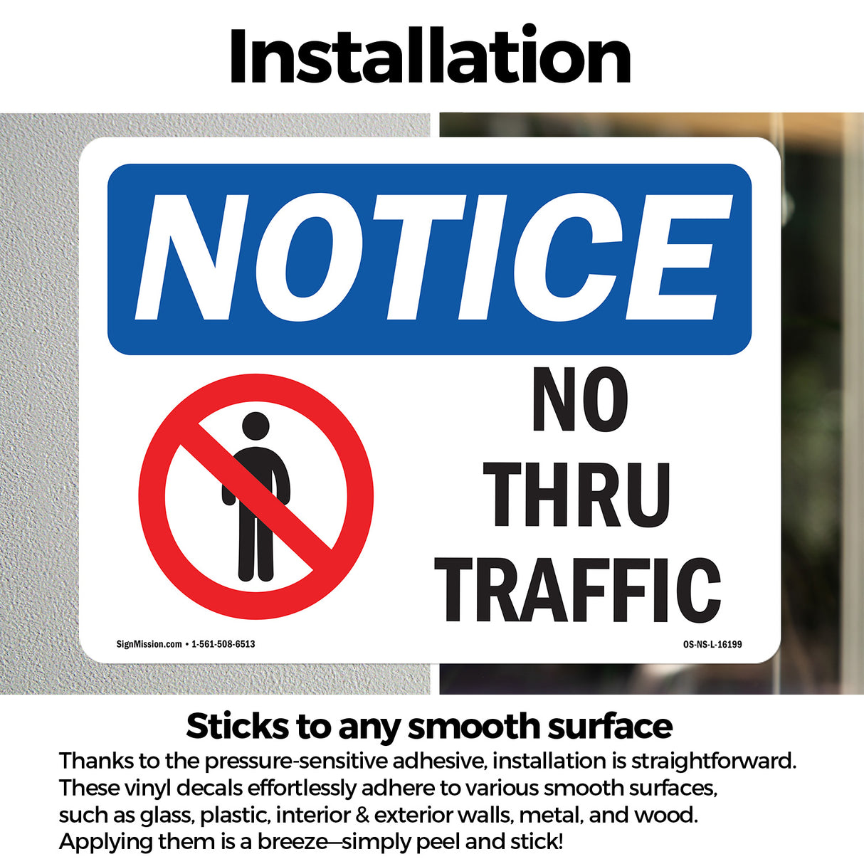 NOTICE No Thru Traffic