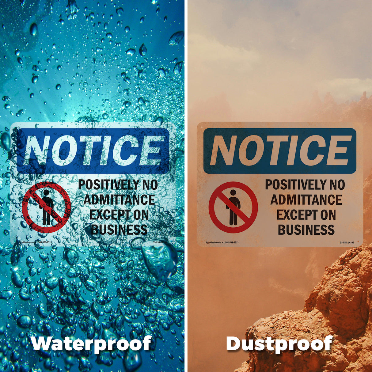 NOTICE Positively No Admittance Except On Business