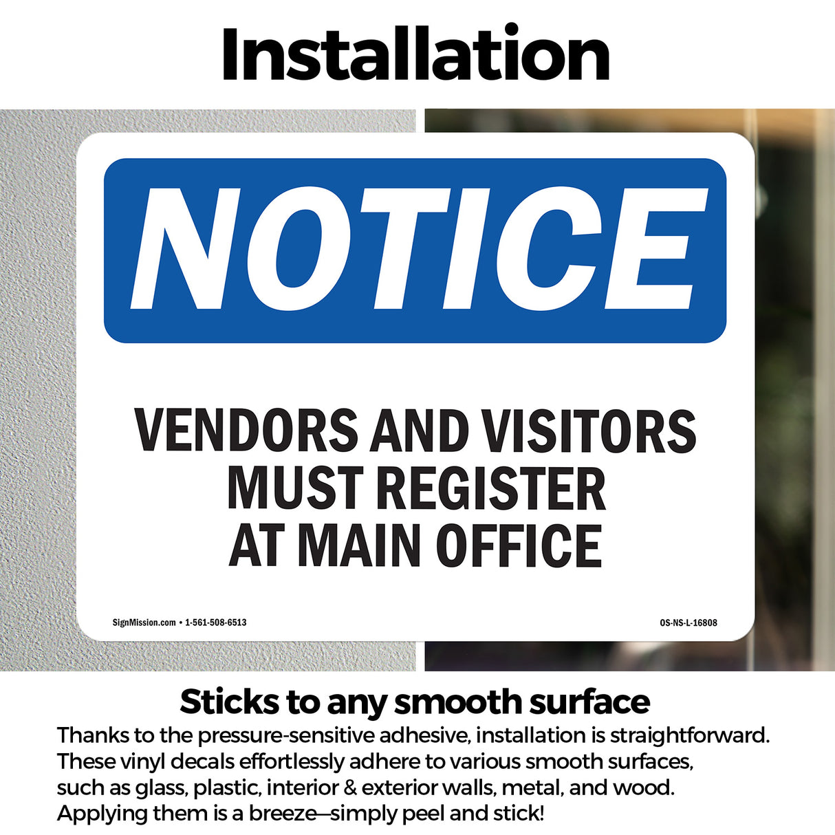 NOTICE Vendors And Visitors Must Register