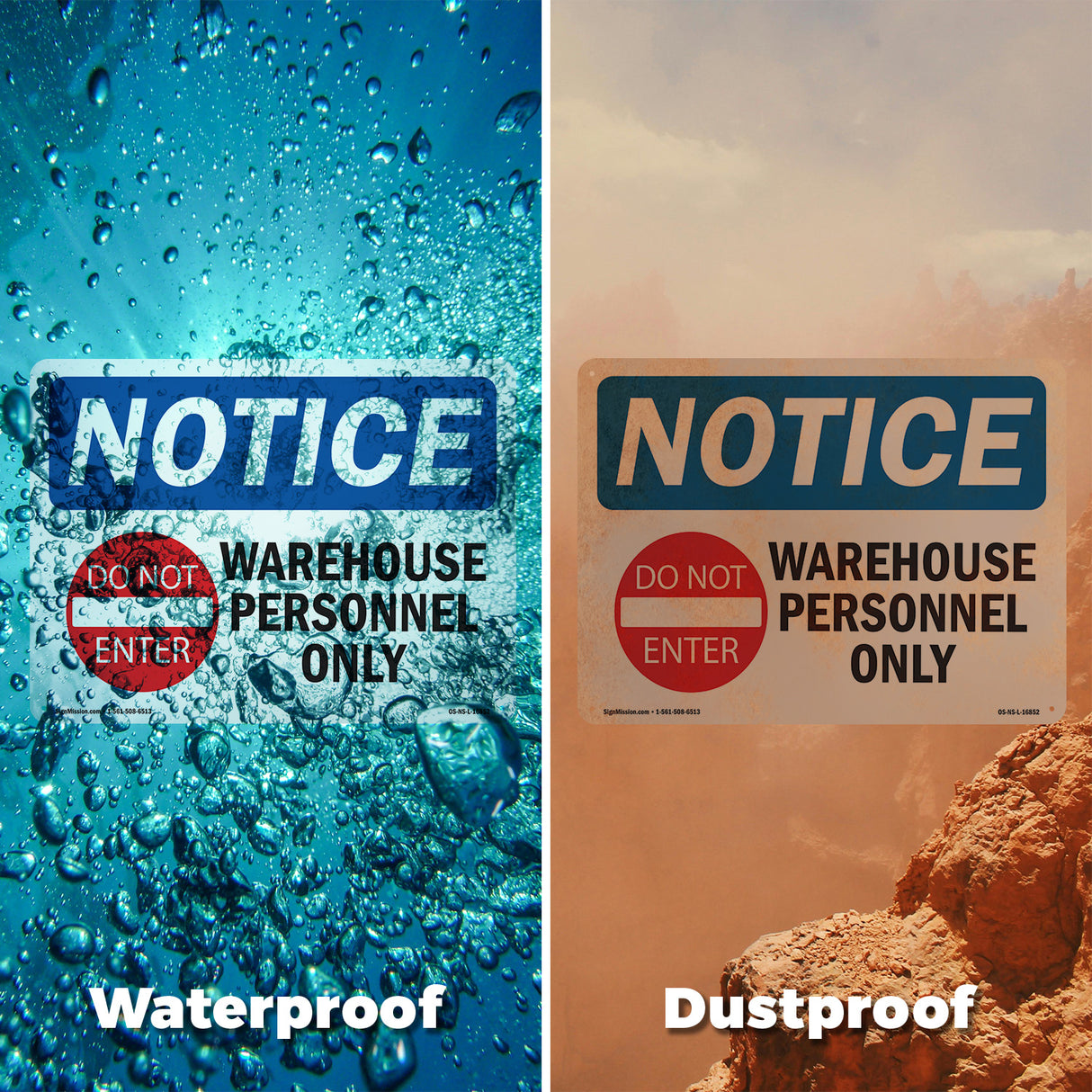 NOTICE Warehouse Personnel Only