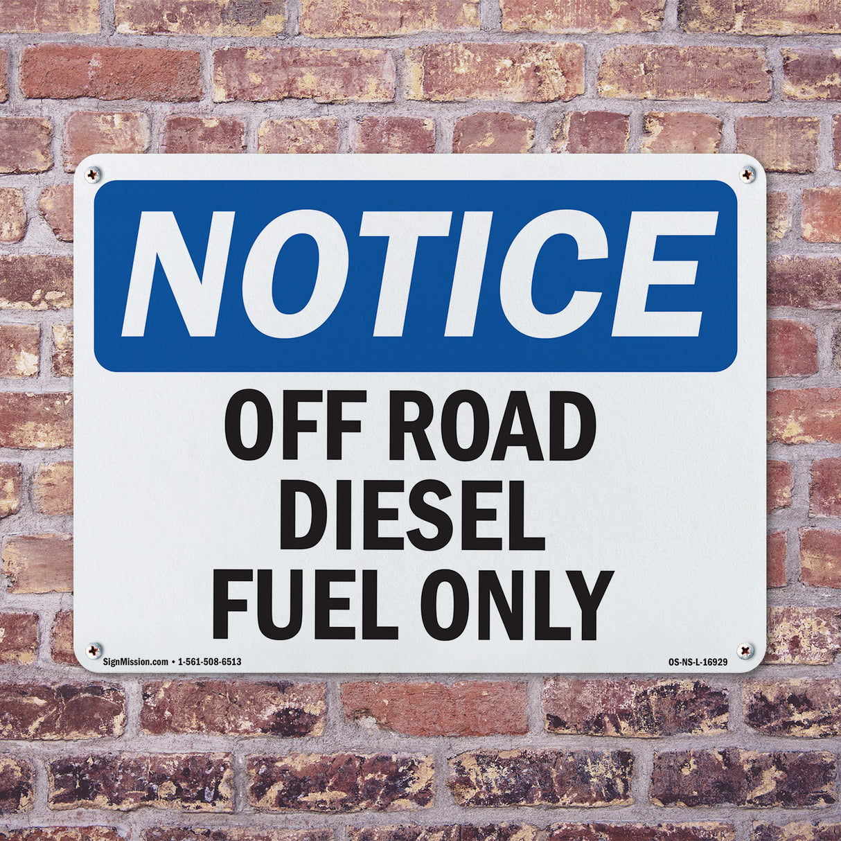 Off Road Diesel Fuel Only