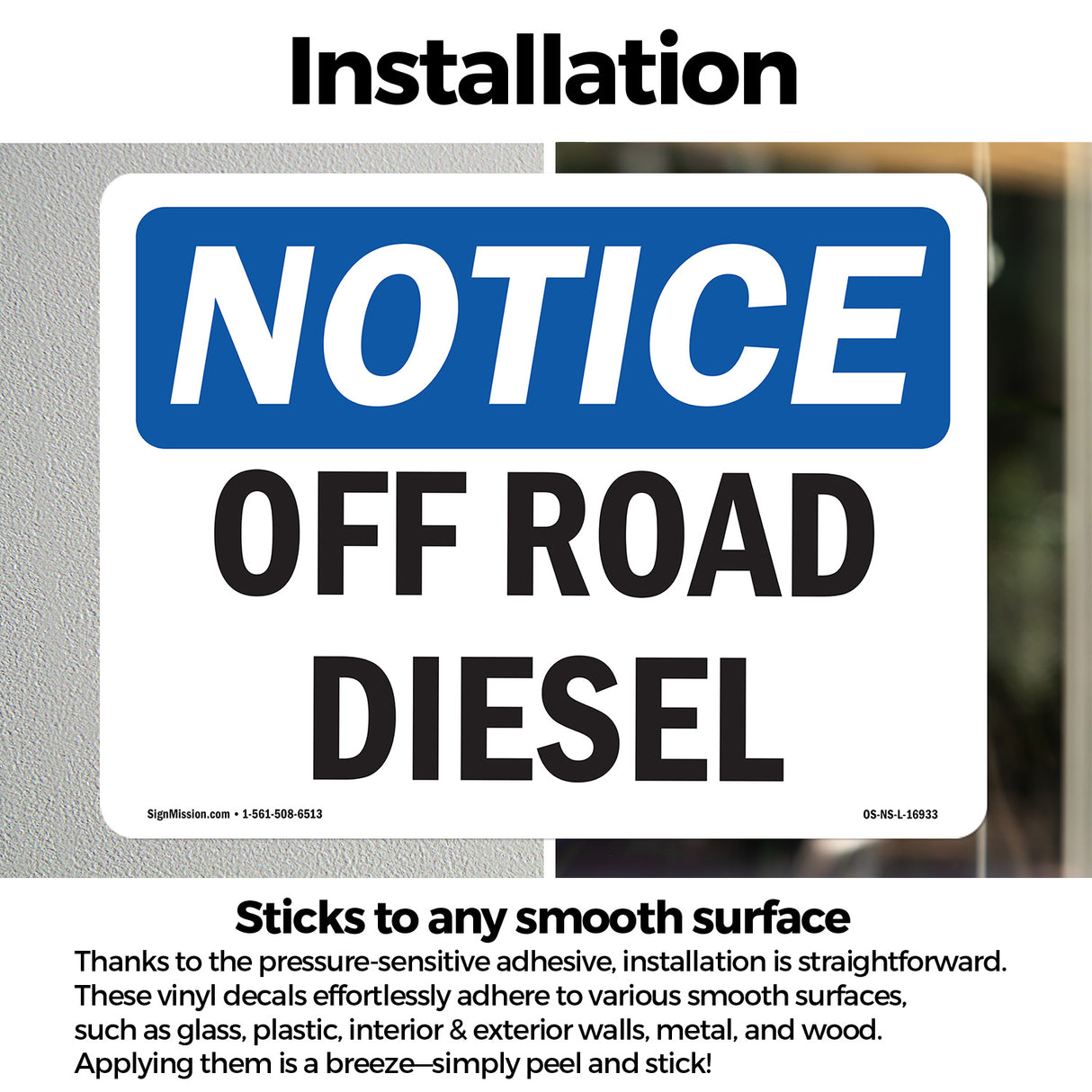 Off Road Diesel Sign