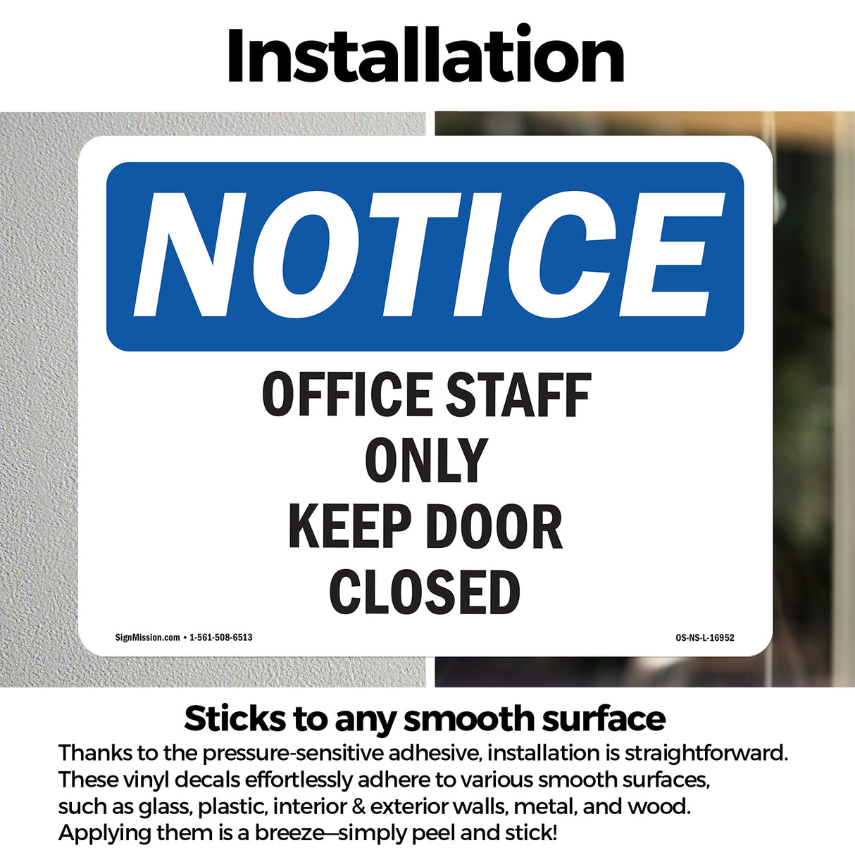 Office Staff Only Keep Door Closed