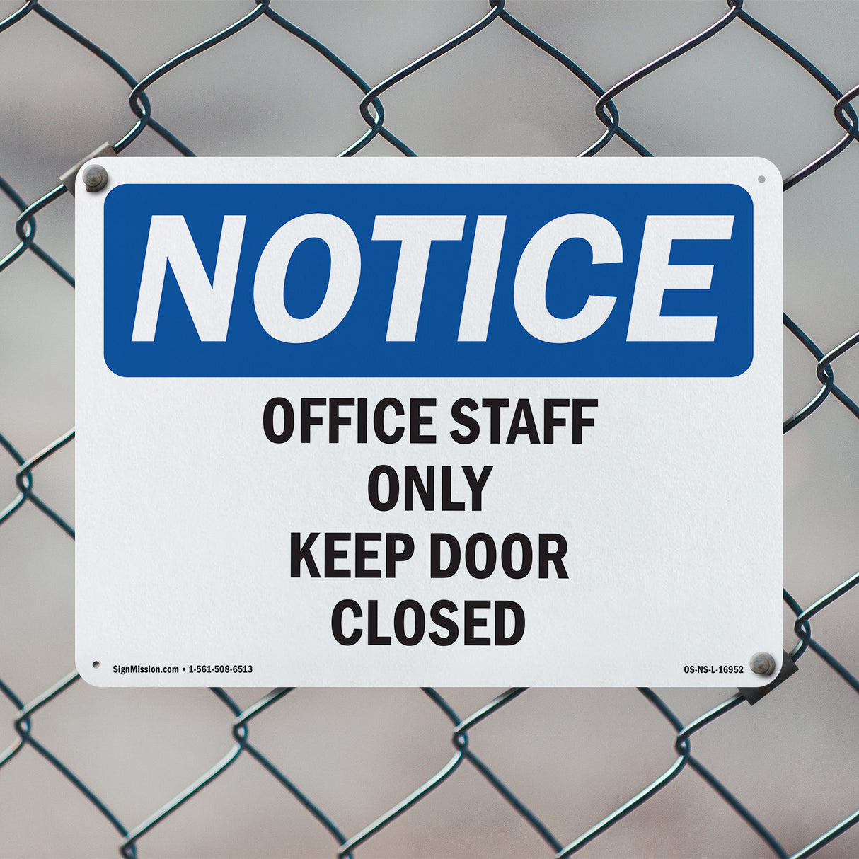 Office Staff Only Keep Door Closed