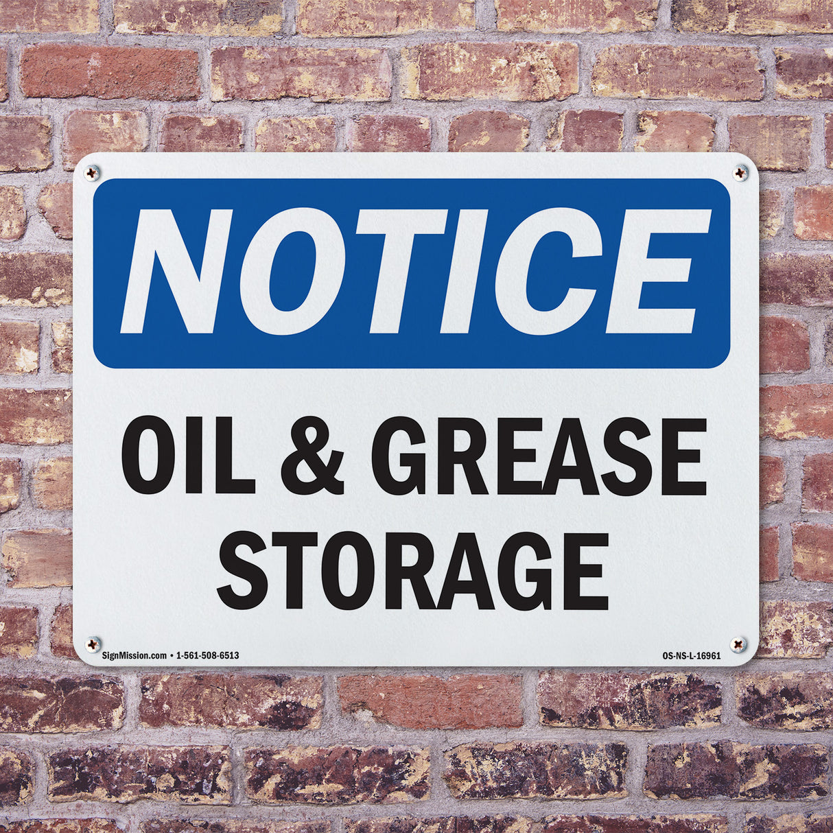 Oil And Grease Storage
