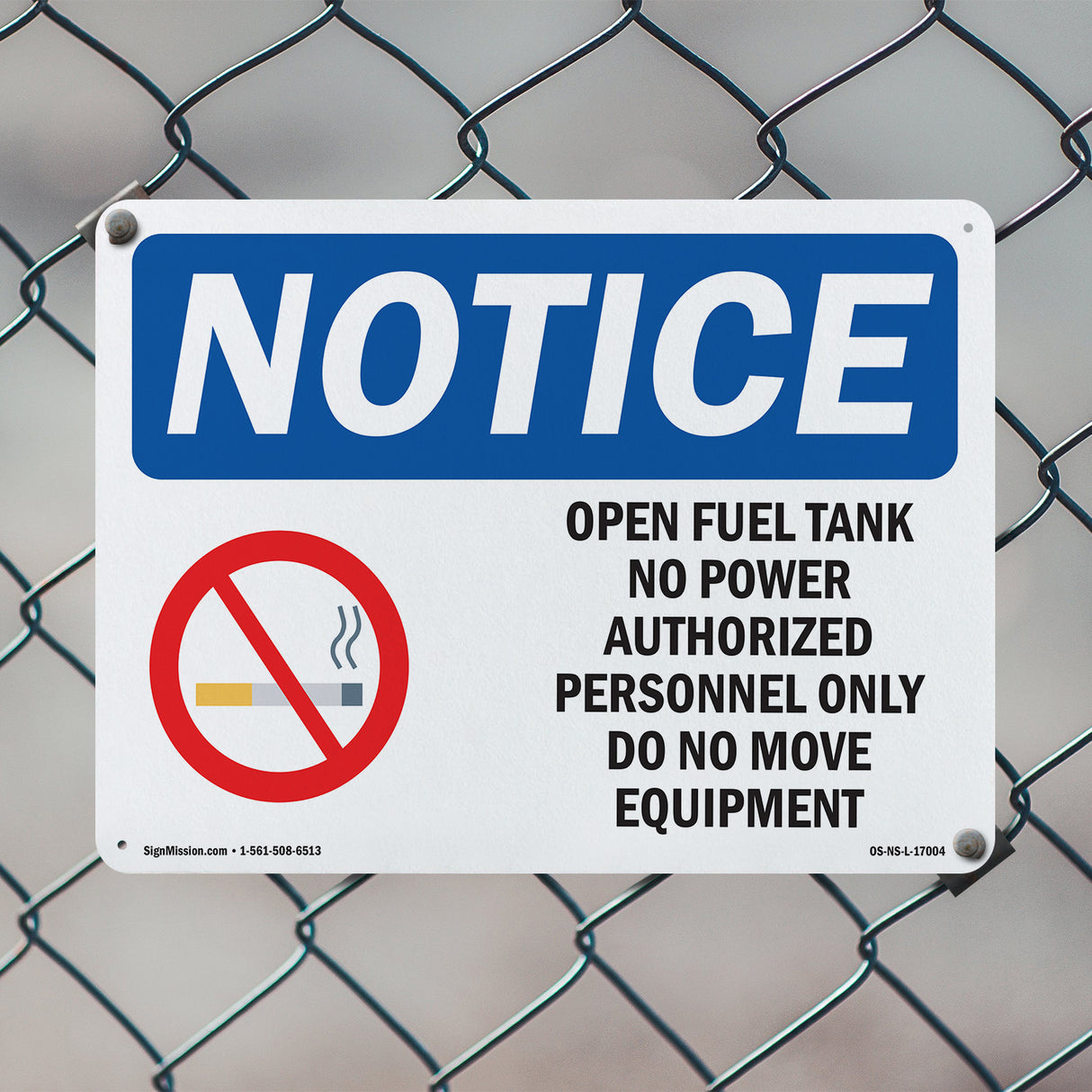 Open Fuel Tank No Power Authorized