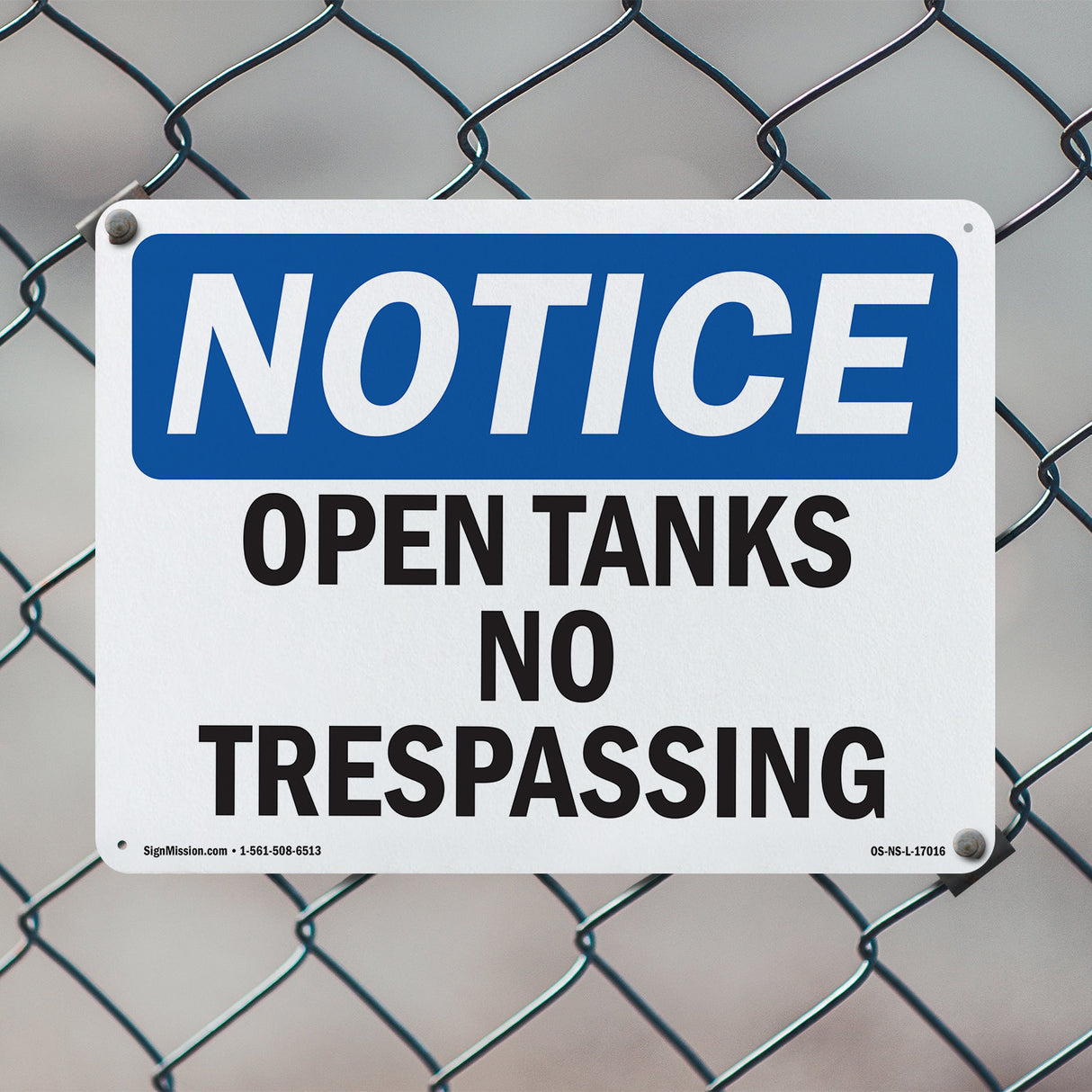 Open Tanks No Trespassing