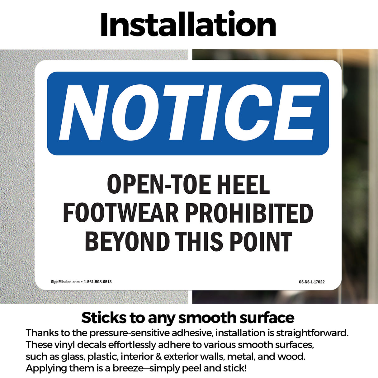 Open-Toe Heel Footwear Prohibited Beyond