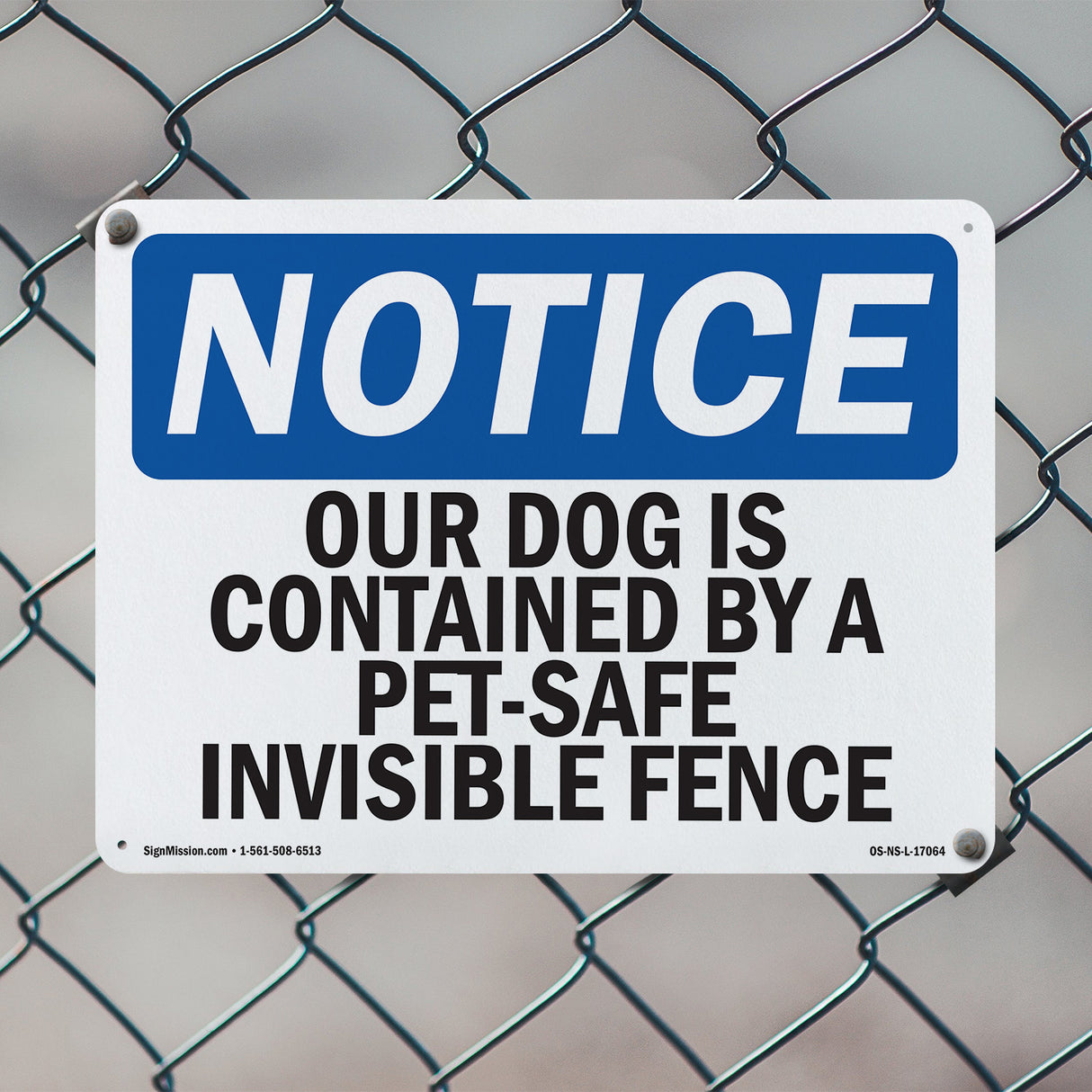 Our Dog Is Contained By A Pet-Safe Invisible Fence