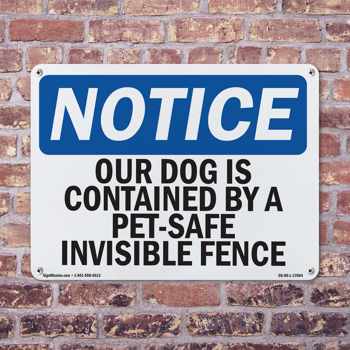 Our Dog Is Contained By A Pet-Safe Invisible Fence