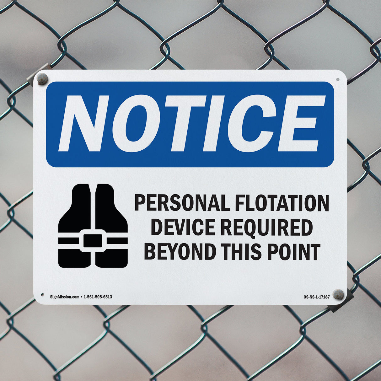 Personal Flotation Device Required