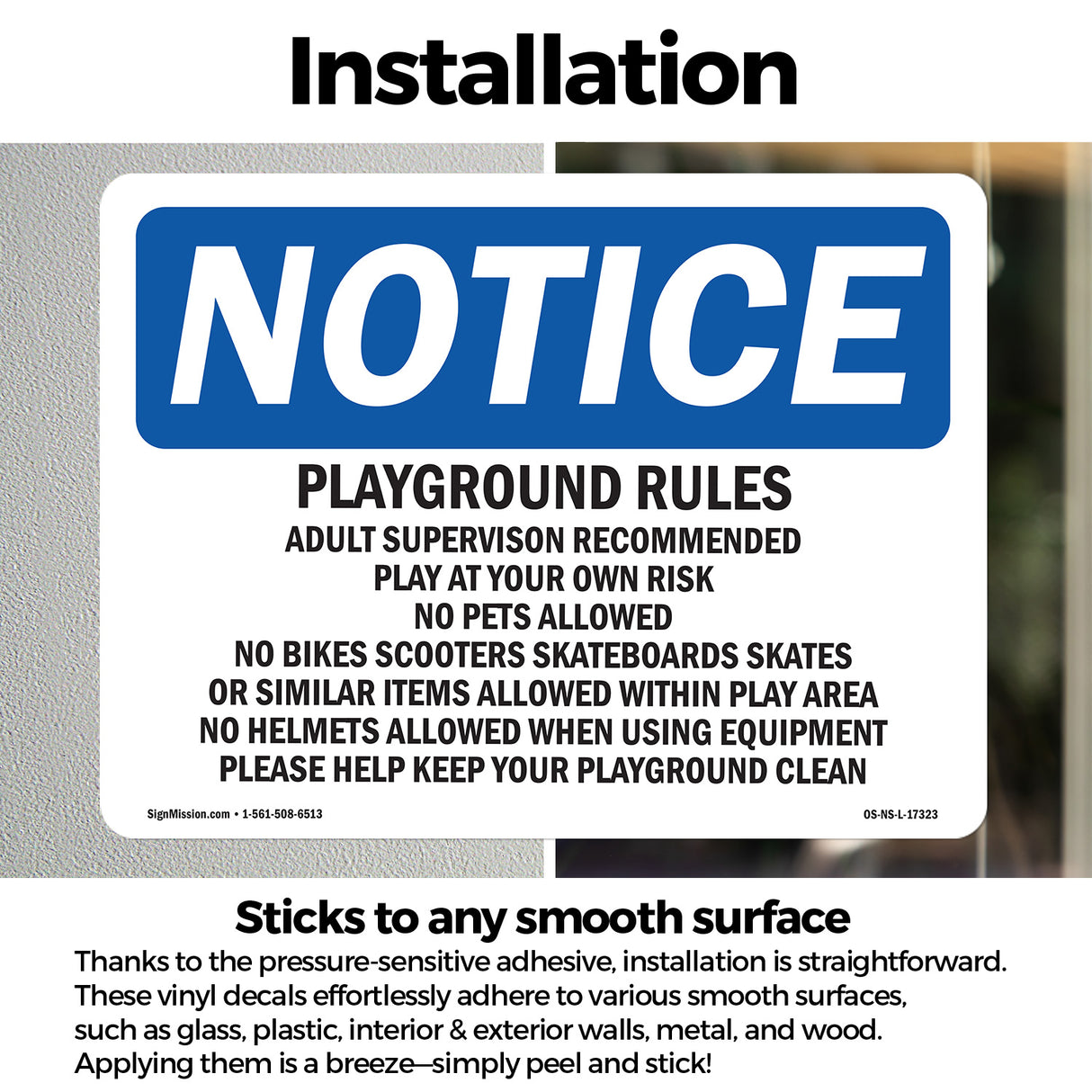 Playground Rules Adult Supervision Recommended