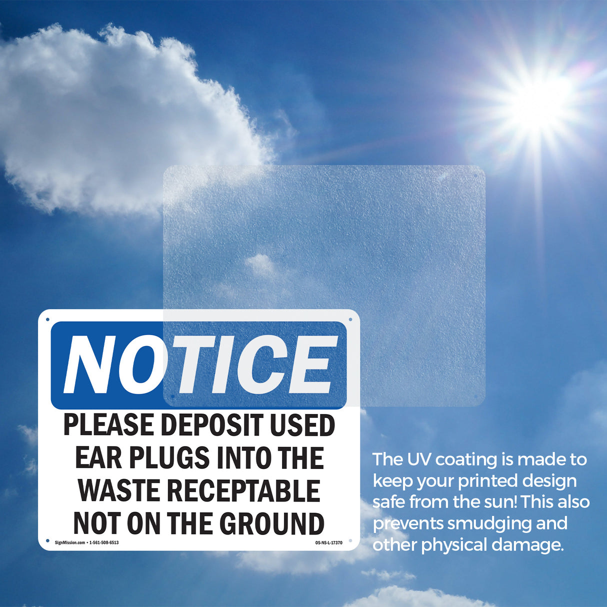 Please Deposit Used Ear Plugs Into The Waste