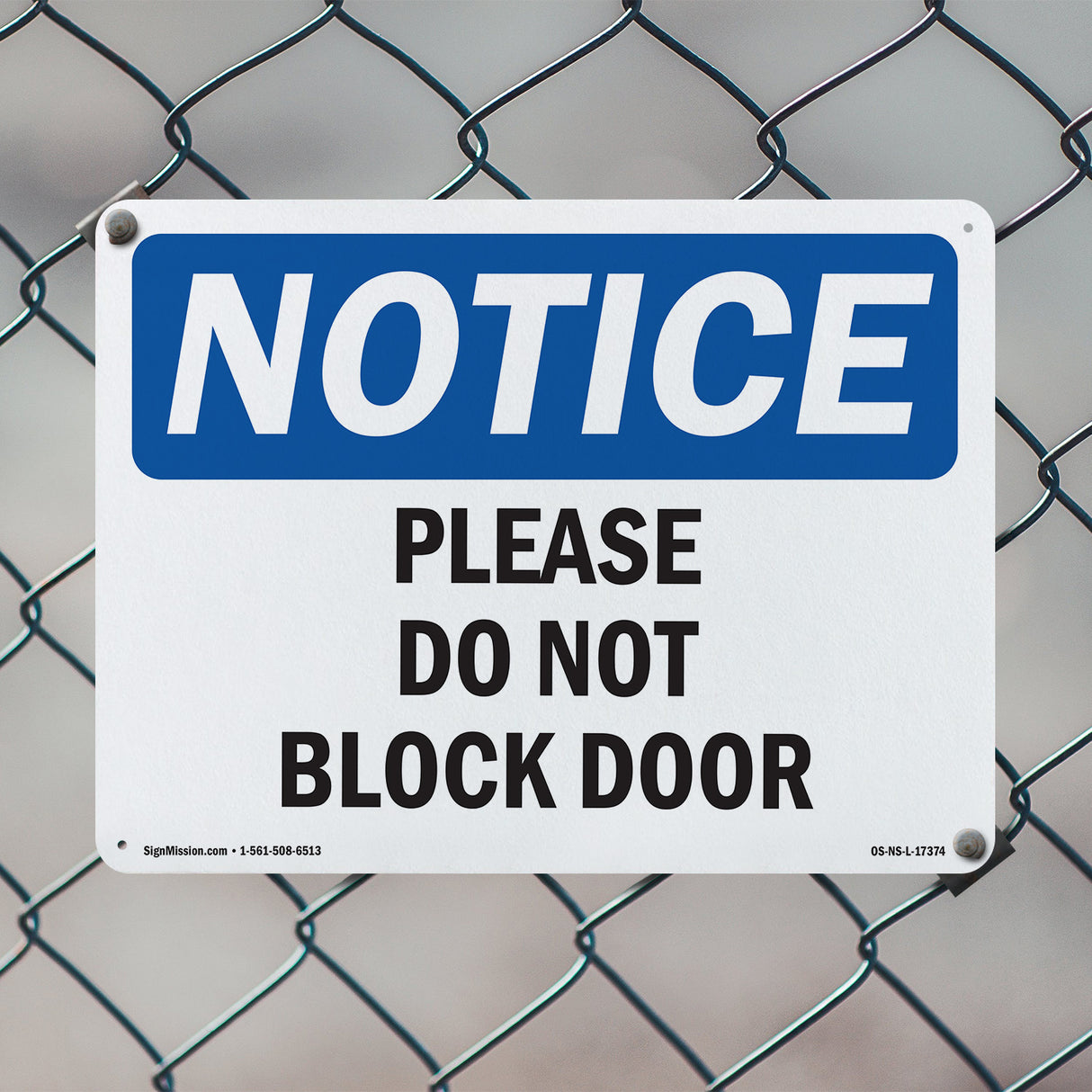 Please Do Not Block Door