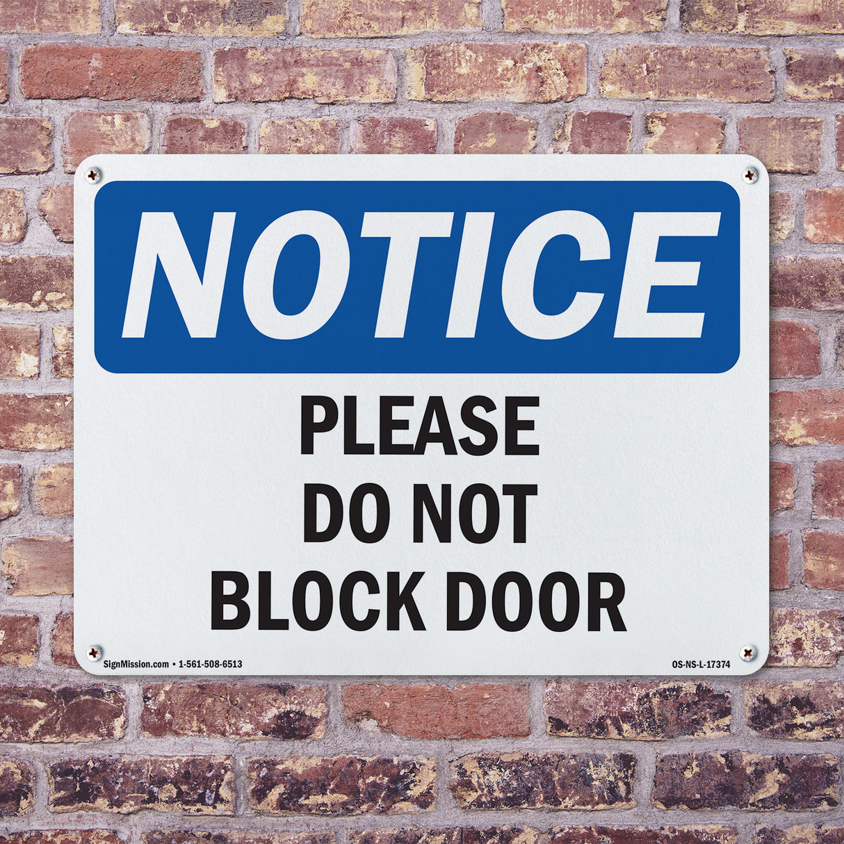 Please Do Not Block Door