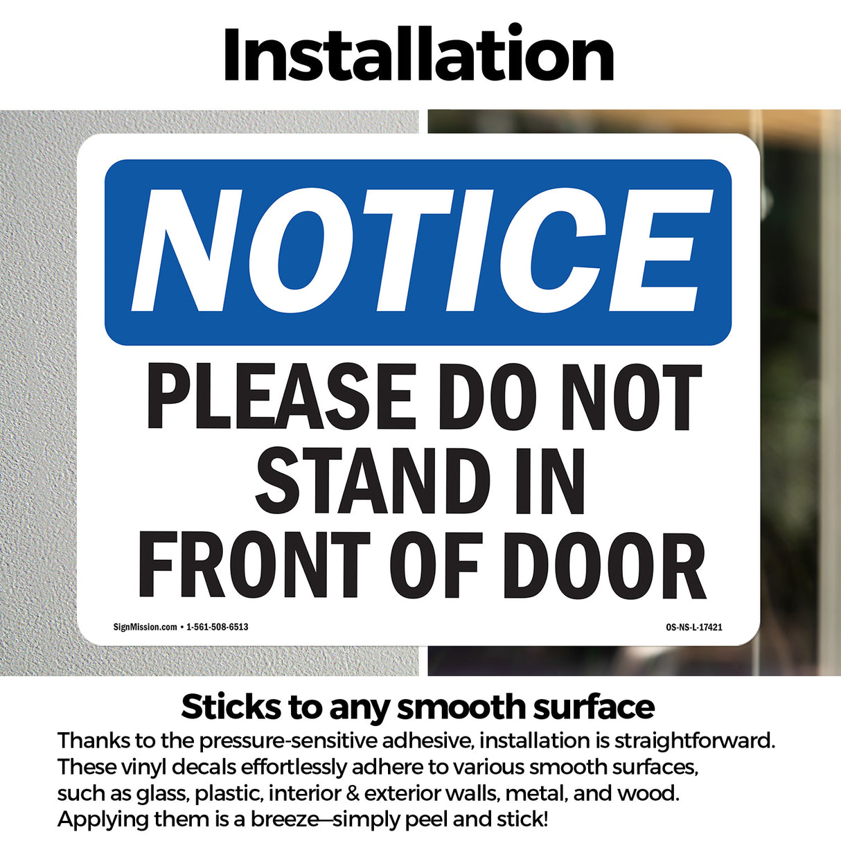 Please Do Not Stand In Front Of Door