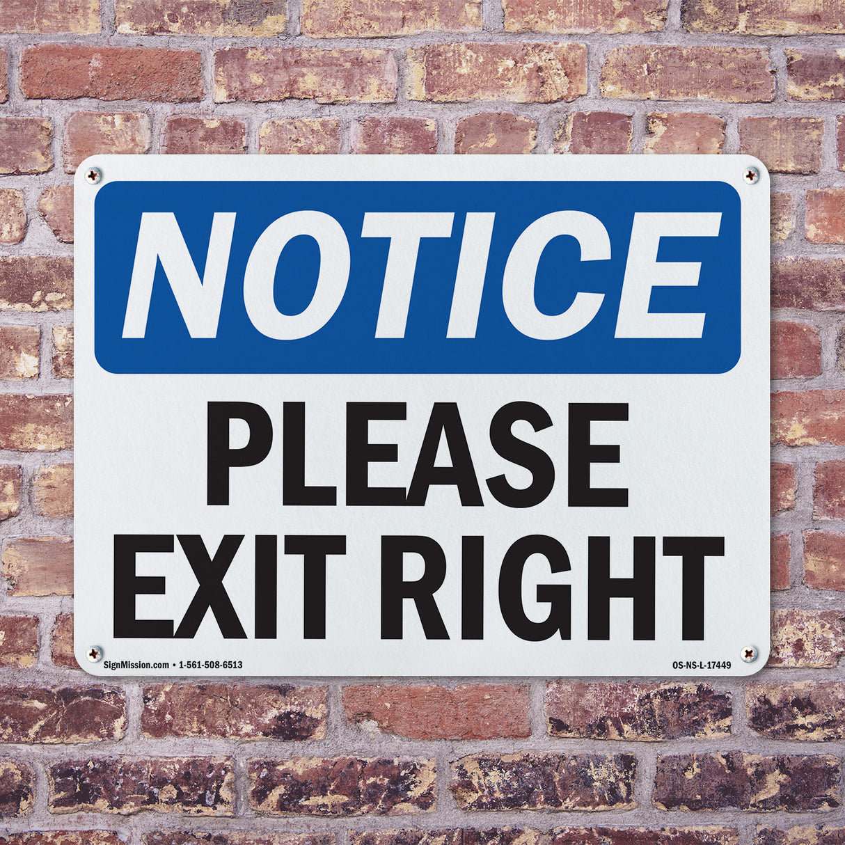 Please Exit Right