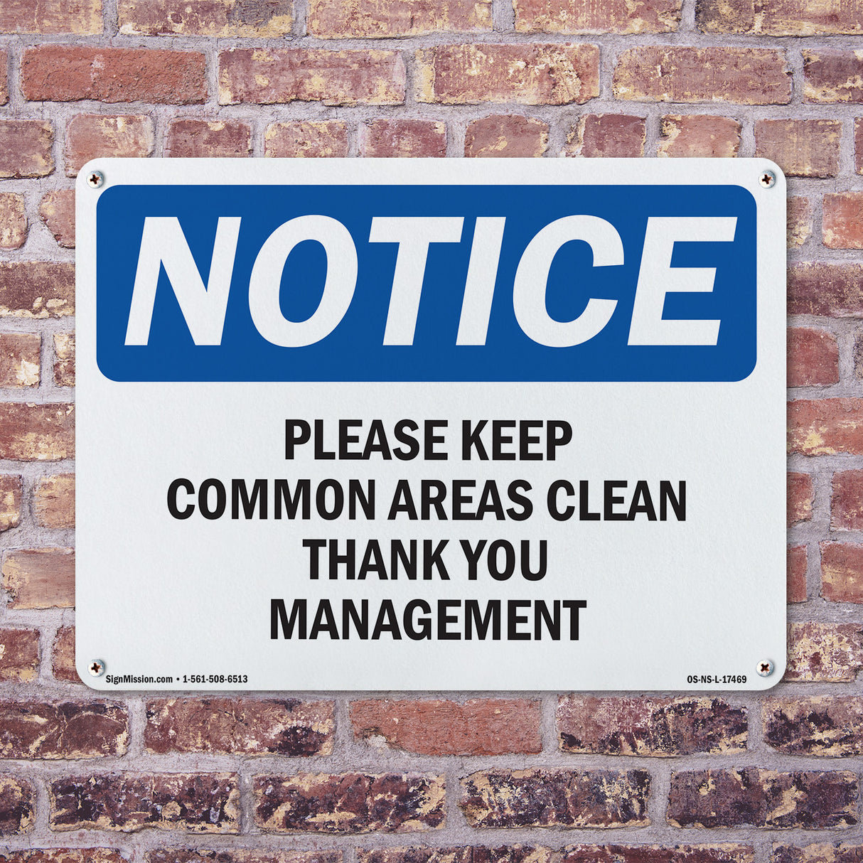 Please Keep Common Areas Clear