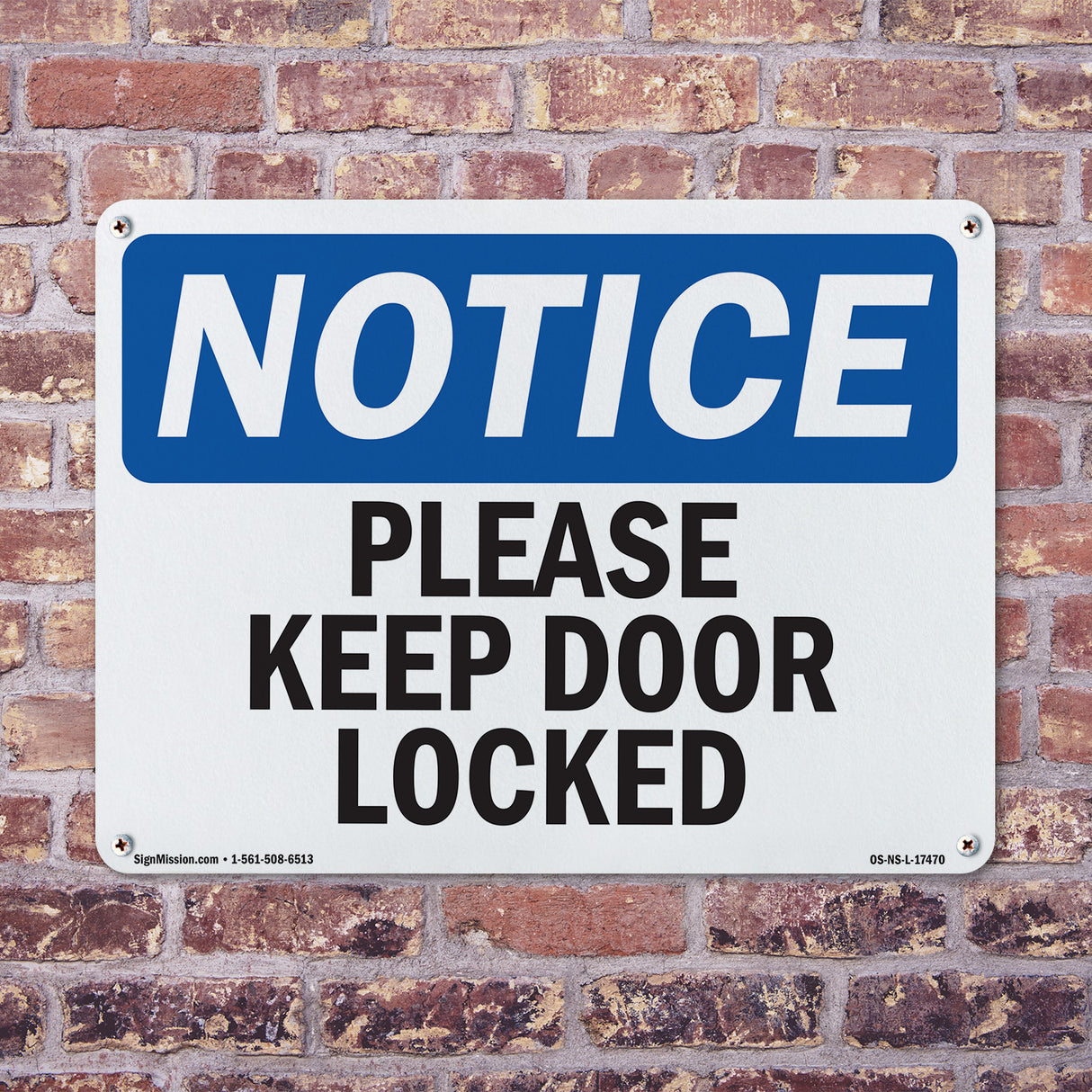 Please Keep Door Locked