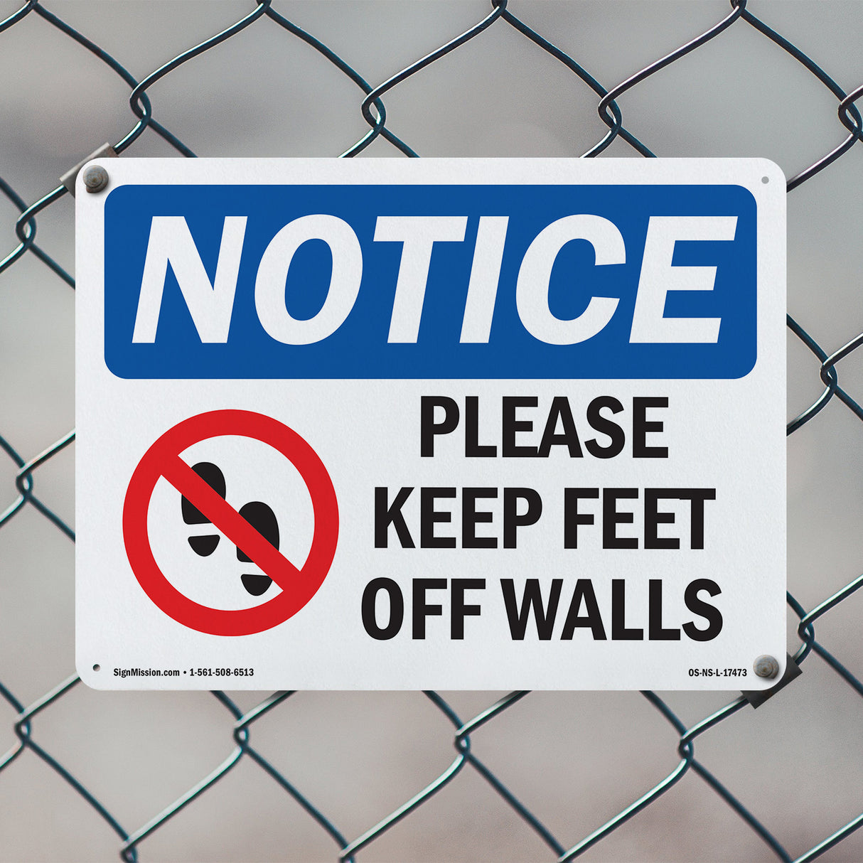 Please Keep Feet Off Walls