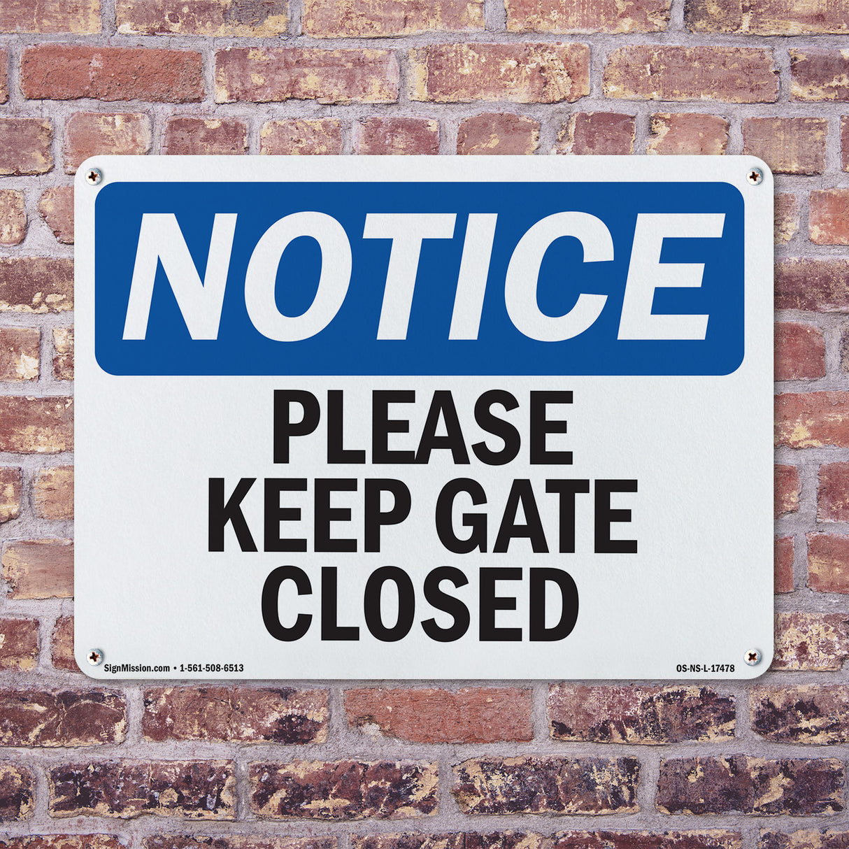 Please Keep Gate Closed