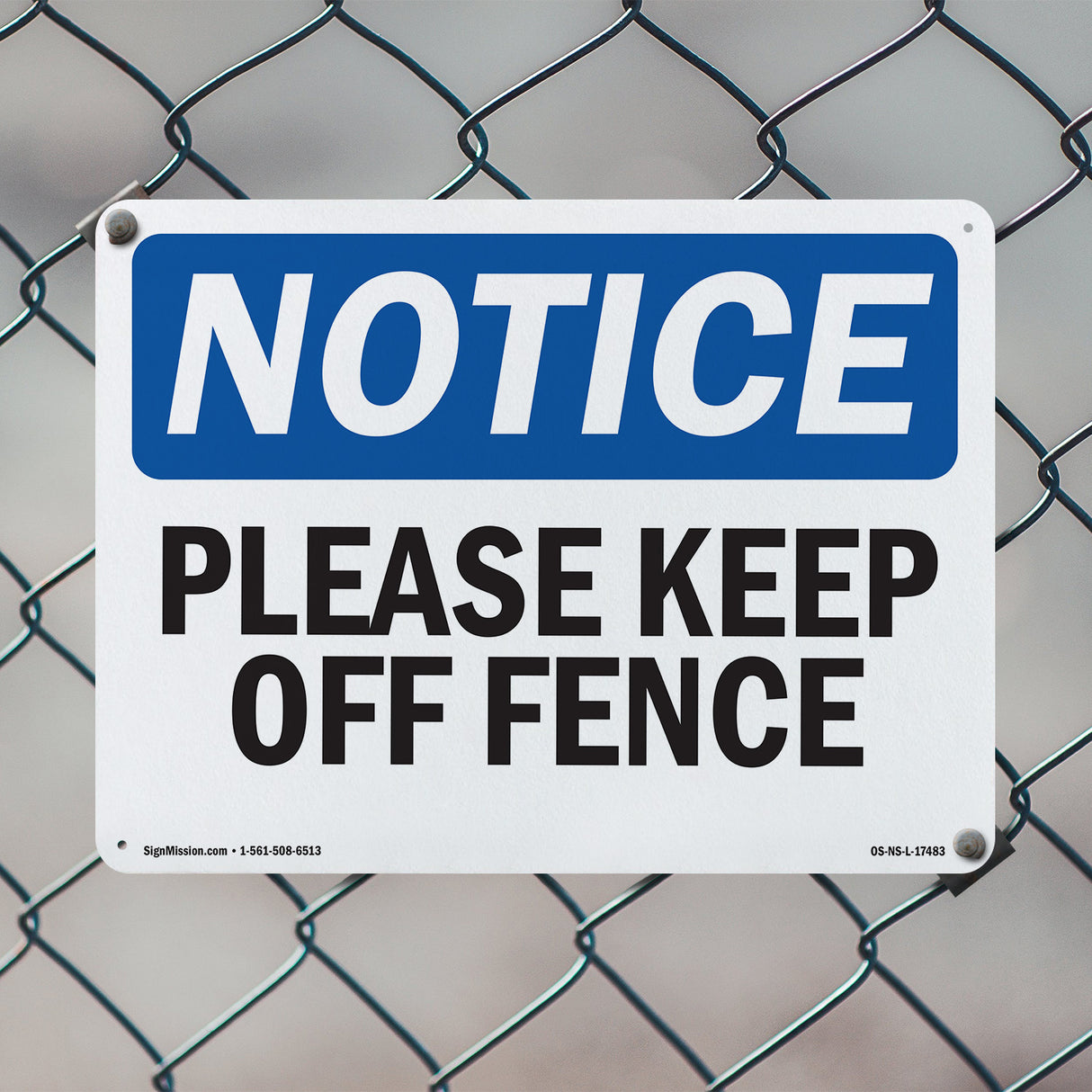 Please Keep Off Fence