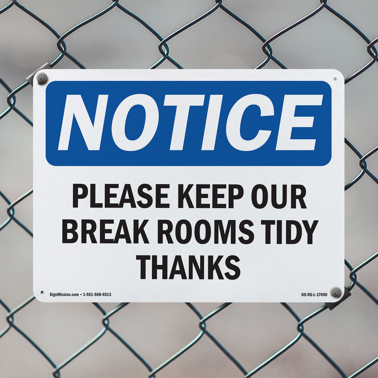 Please Keep Our Break Room Tidy Thanks