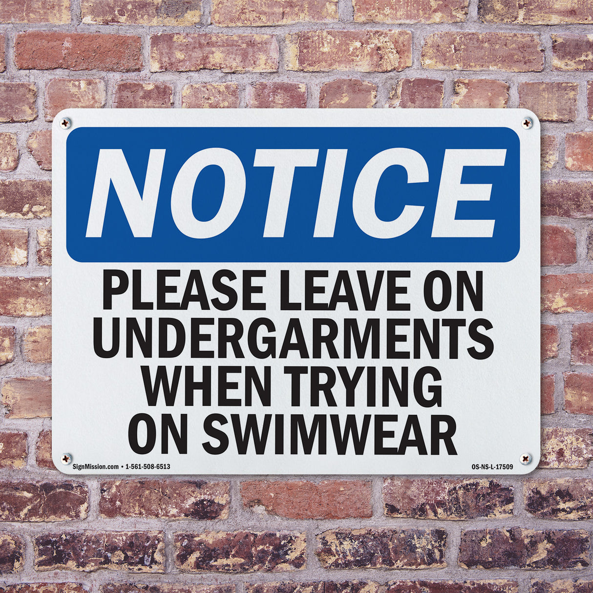 Please Leave On Undergarments