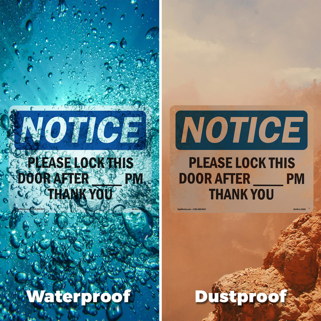 Please Lock This Door After ____ Pm Thank You