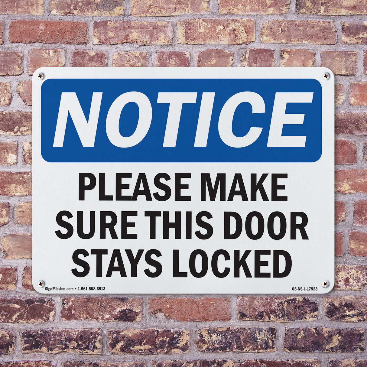 Please Make Sure This Door Stays Locked