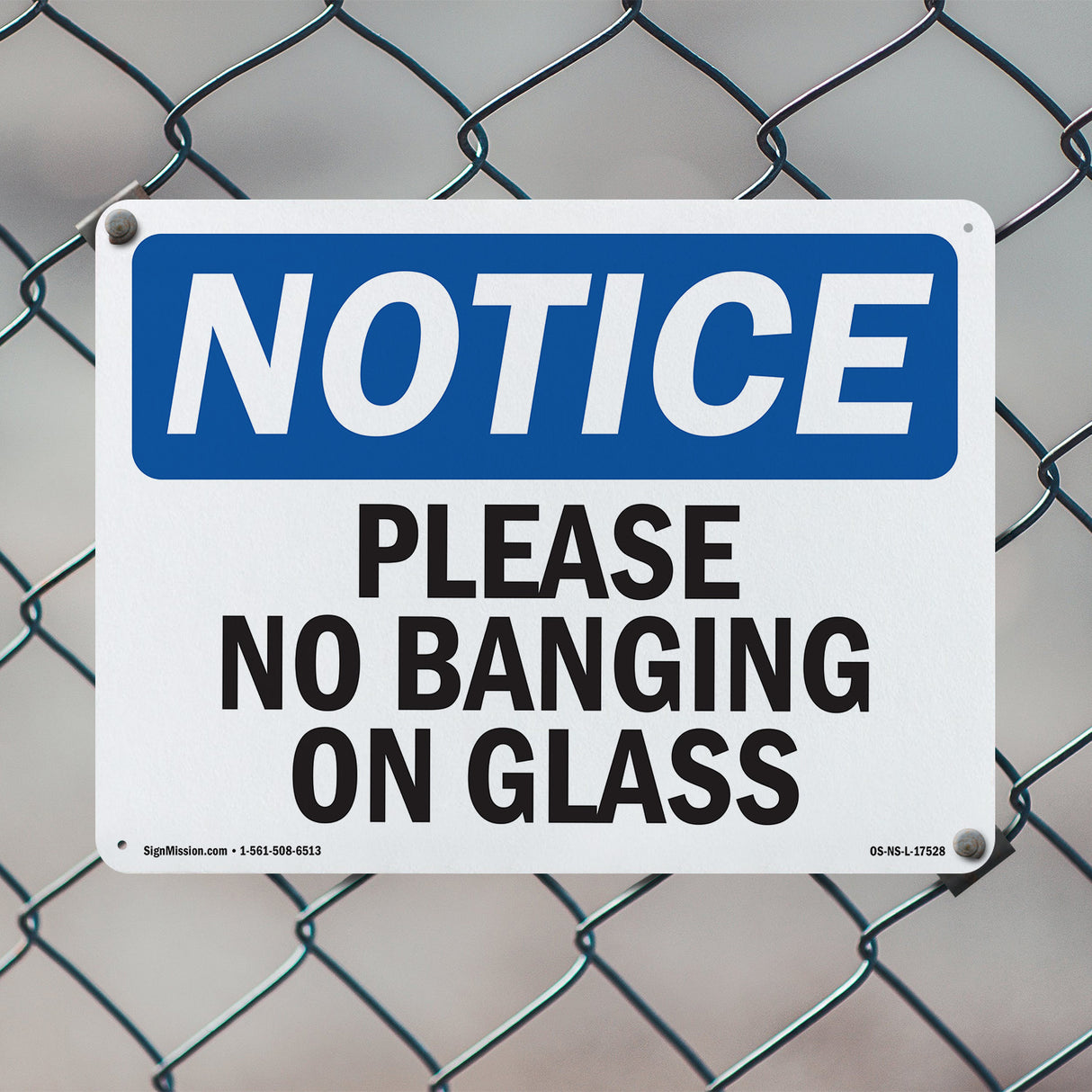 Please No Banging On Glass