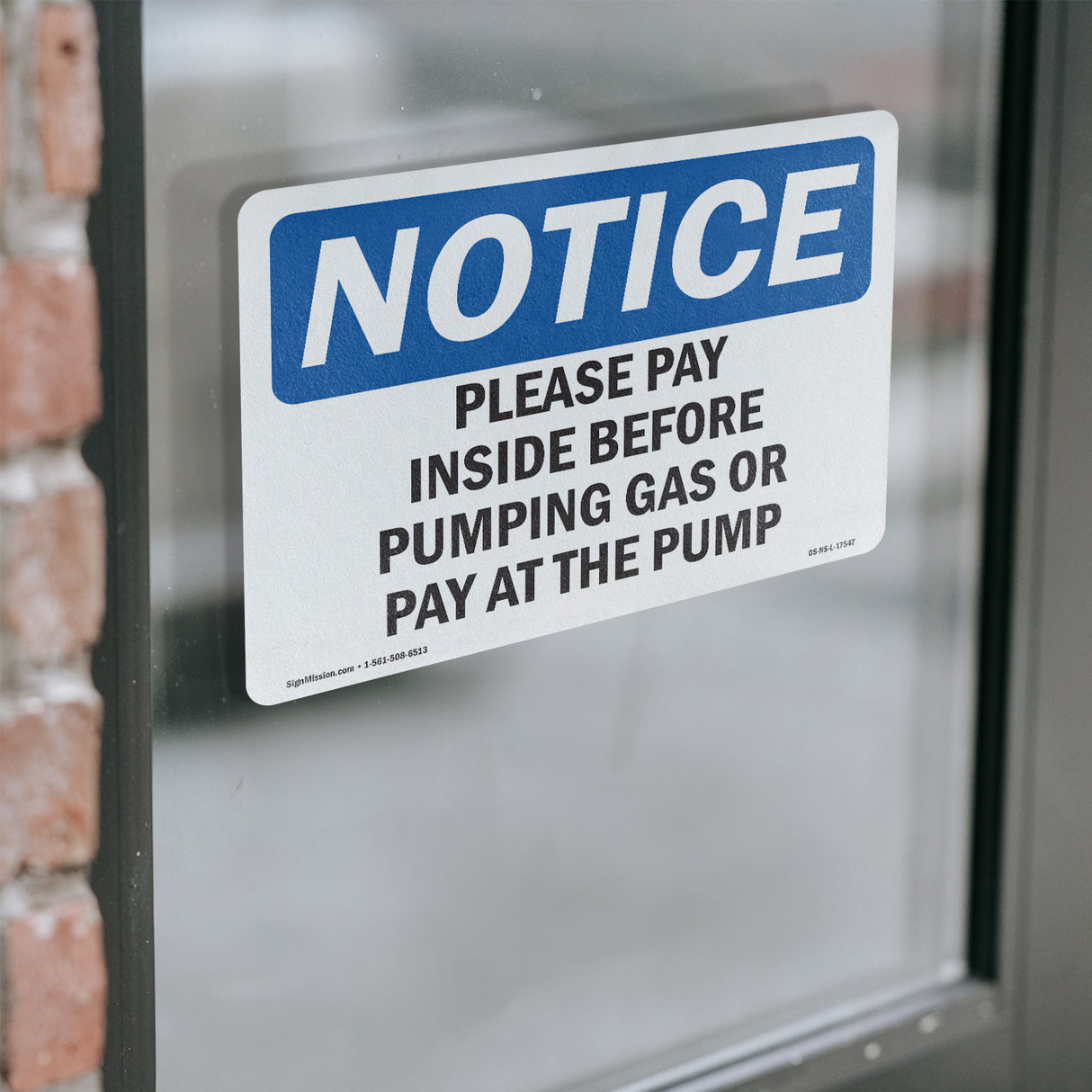 Please Pay Inside Before Pumping Gas Or