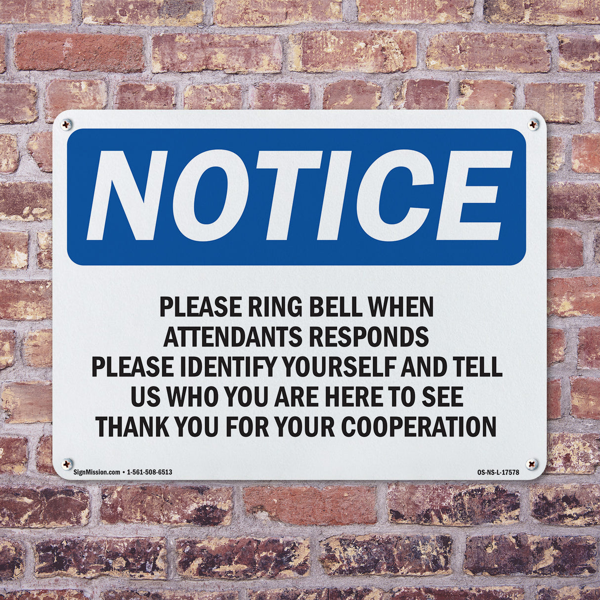 Please Ring Bell When Attendant Responds