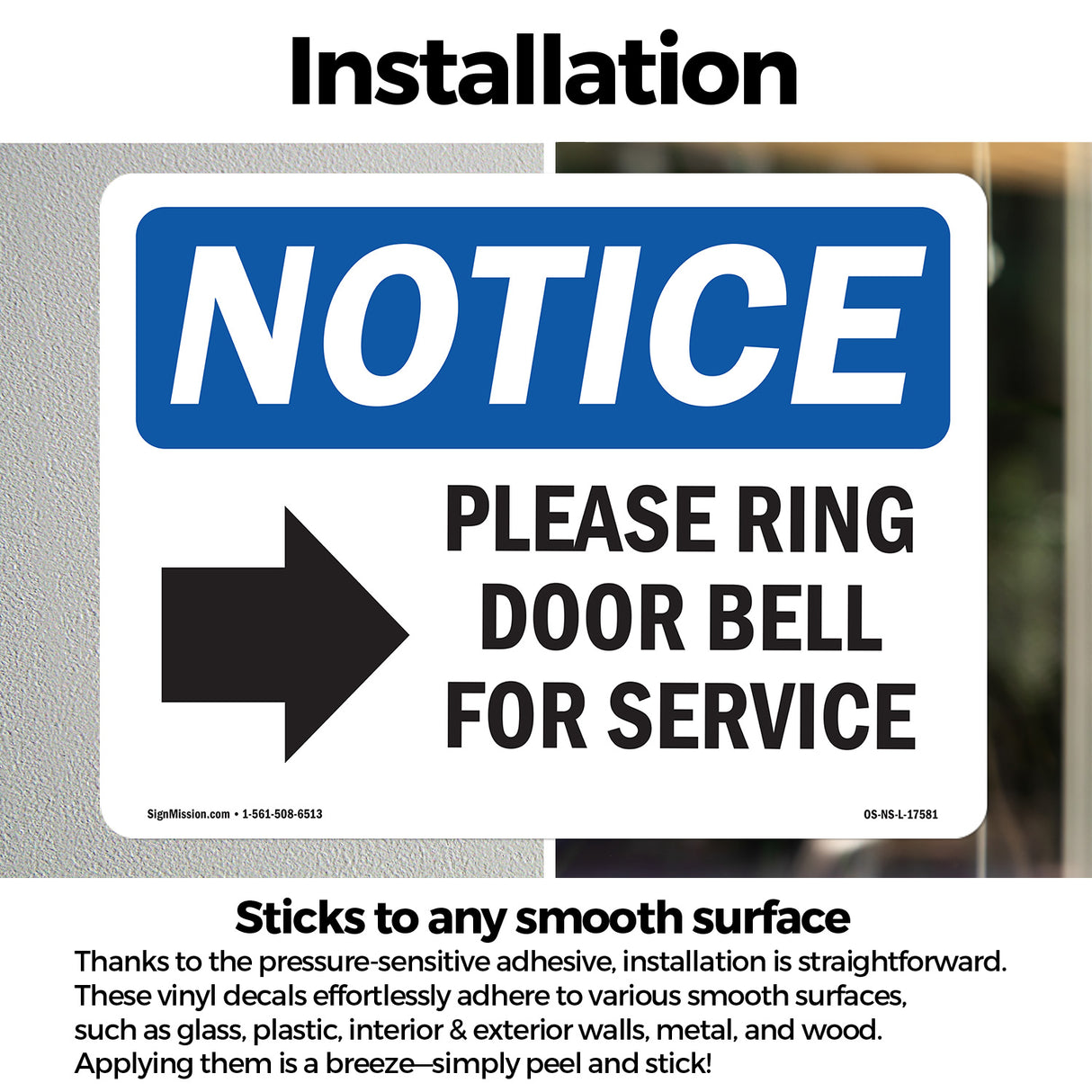 Please Ring Door Bell For Service