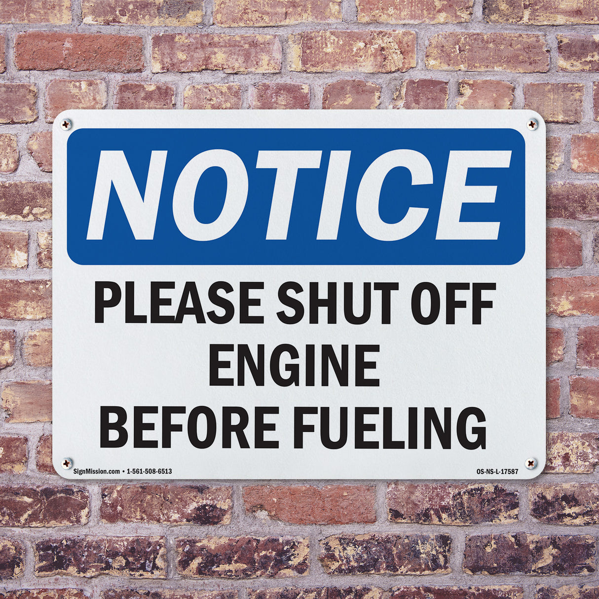 Please Shut Off Engine Before Fueling