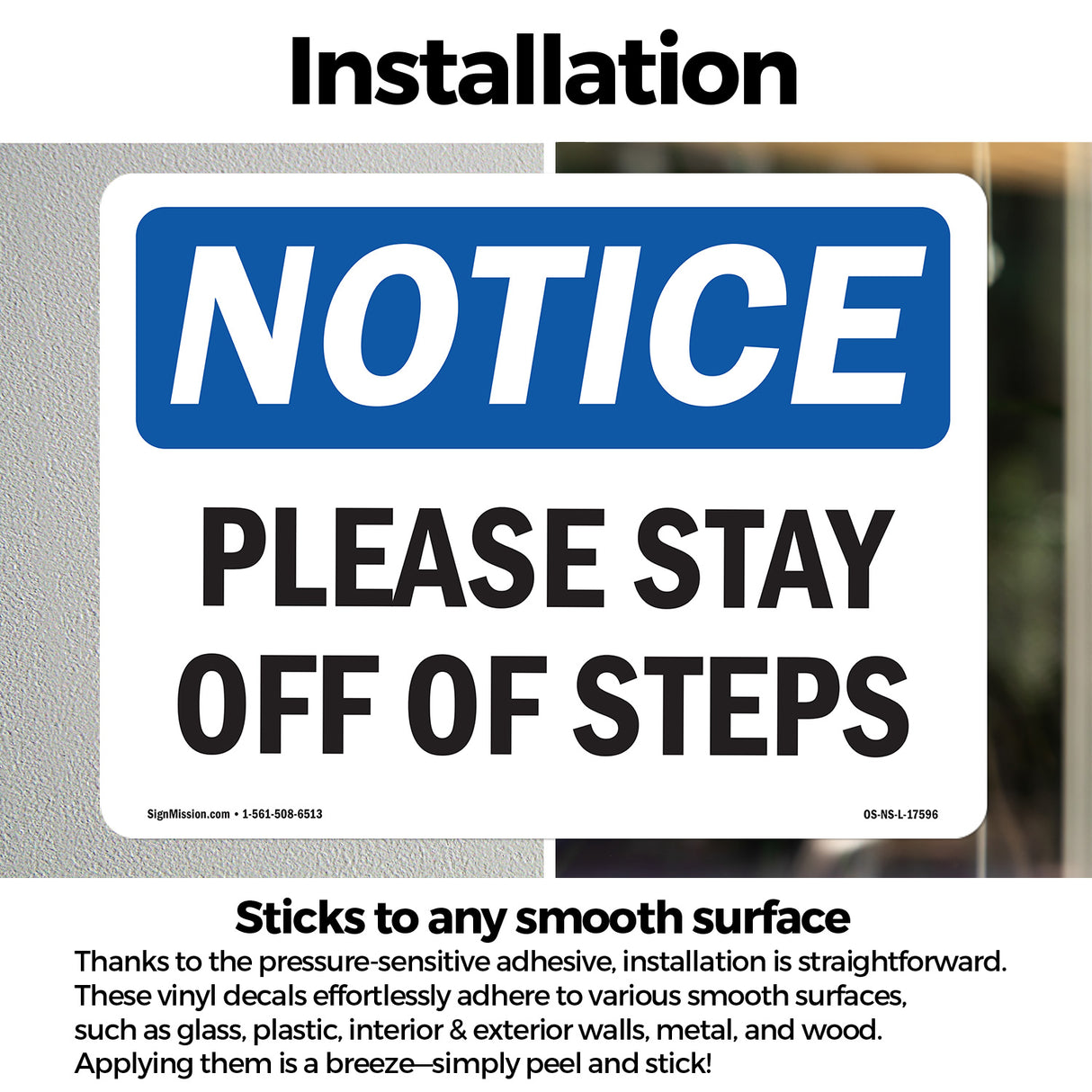 Please Stay Off Of Steps