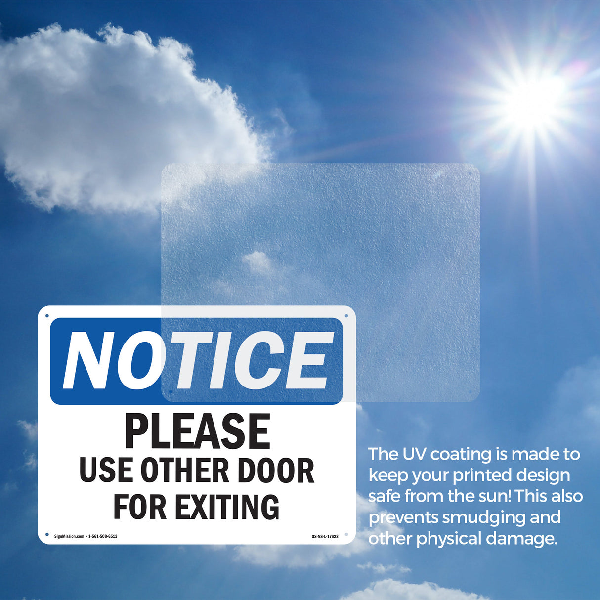 Please Use Other Door For Exiting