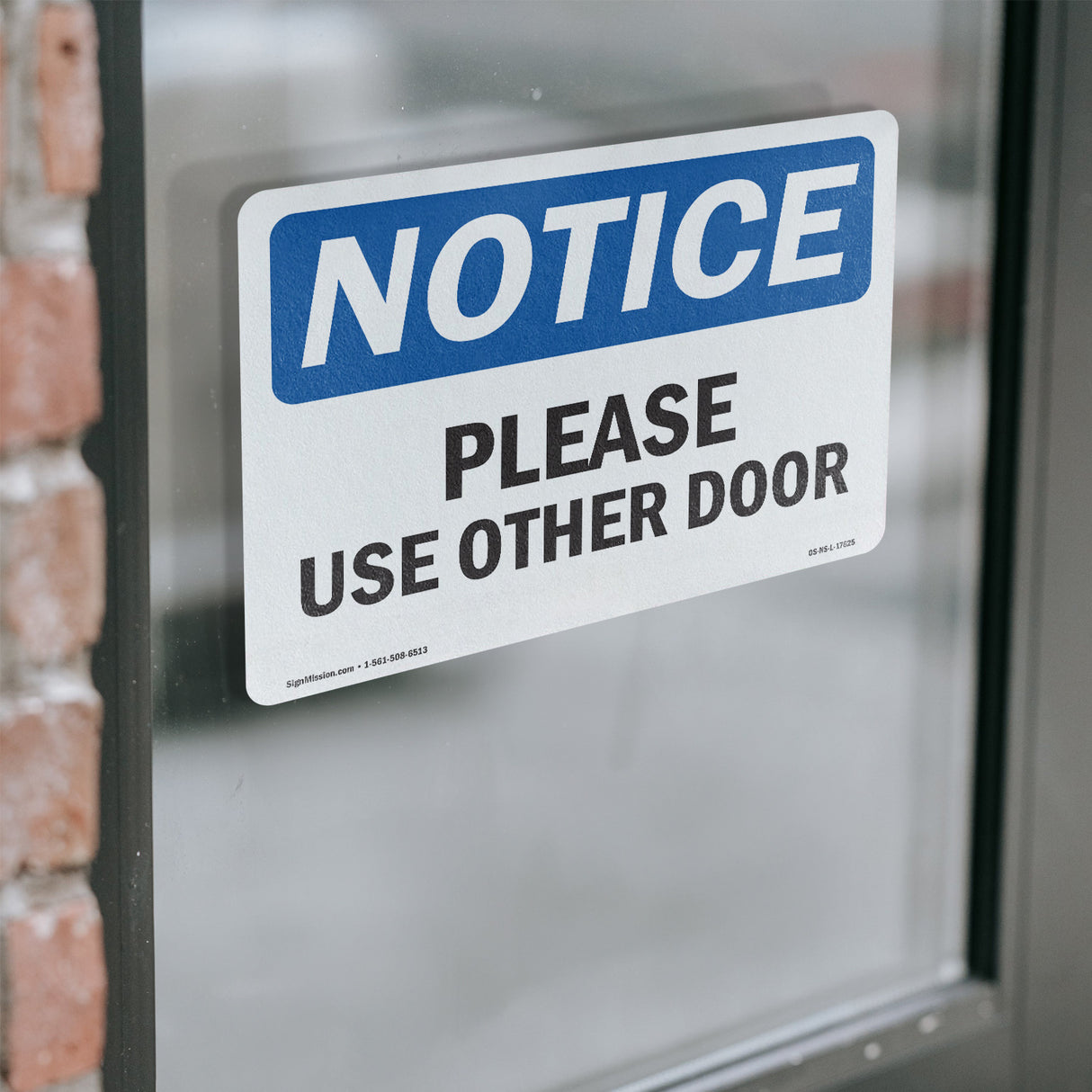Please Use Other Door Sign