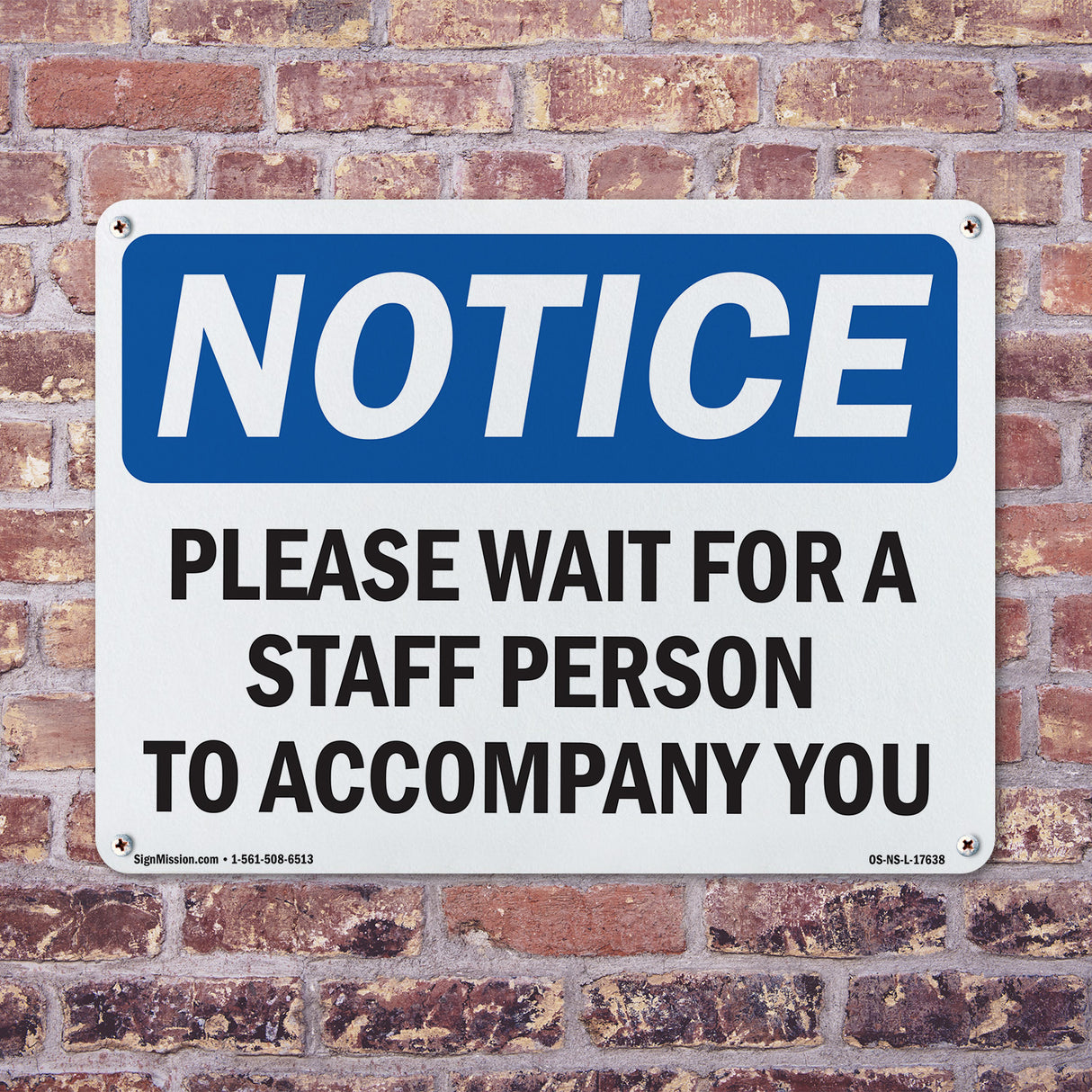 Please Wait For A Staff Person