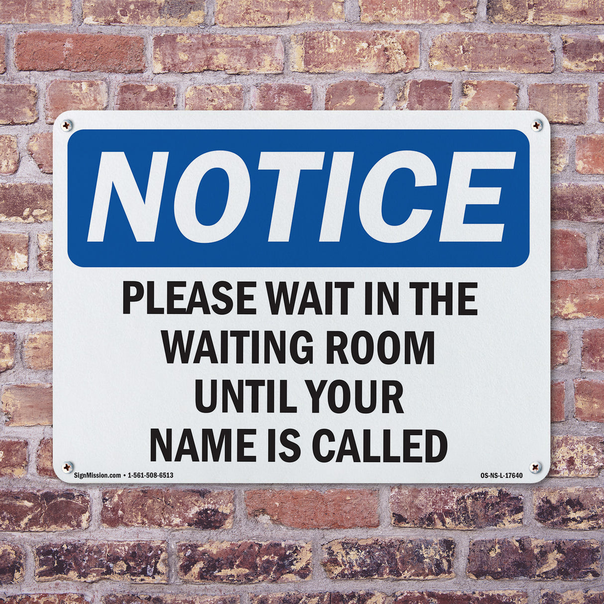 Please Wait In The Waiting Room