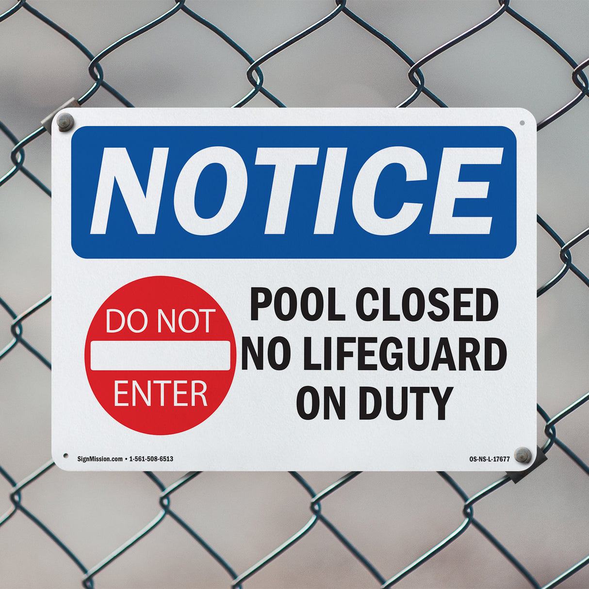 Pool Closed No Lifeguard On Duty
