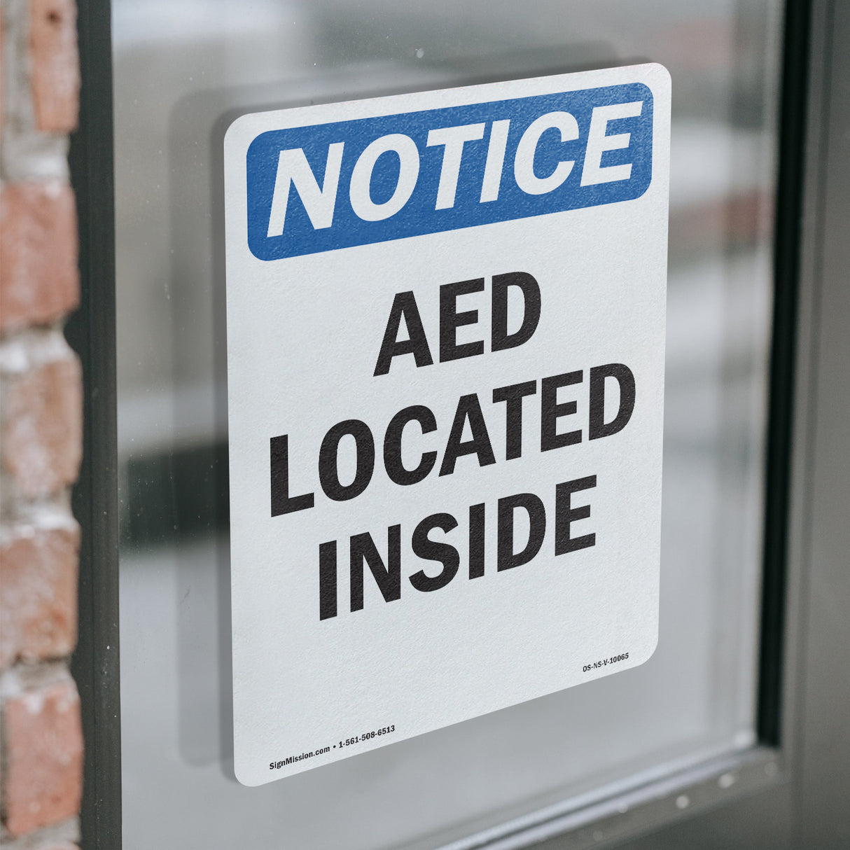 AED Located Inside Sign
