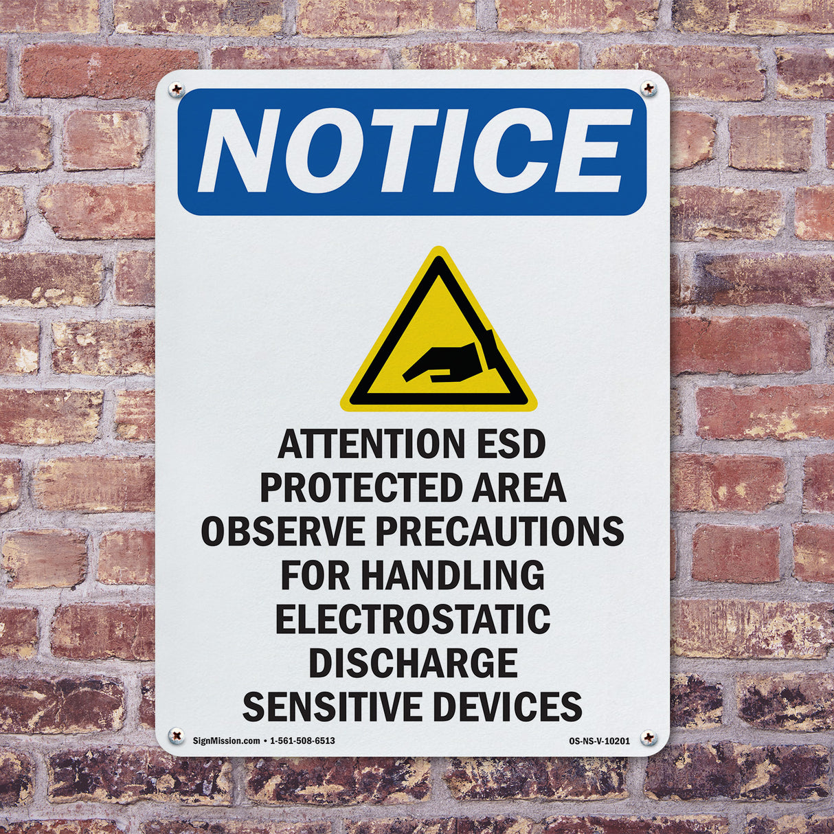 Attention ESD Protected Area